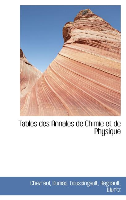 Tables des Annales de Chimie et de Physique - Ingram