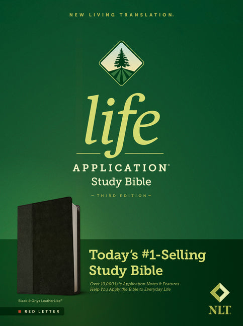 NLT Life Application Study Bible, Third Edition (Leatherlike, Black/Onyx, Red Letter) - Ingram
