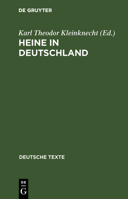 Heine in Deutschland (Reprint 2017) - Ingram