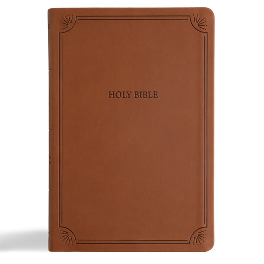 NASB Large Print Thinline Bible, Value Edition, Brown Leathertouch - Ingram