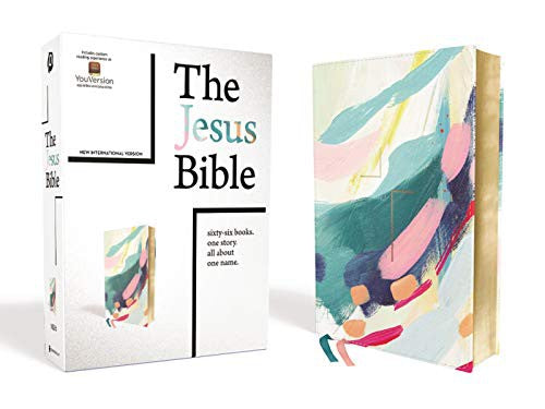 Cover of Jesus Bible, NIV Edition, Leathersoft, Multi-Color/Teal, Comfort Print