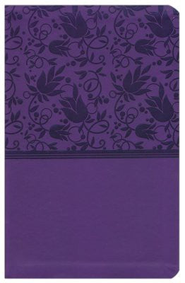 KJV Large Print Personal Size Reference Bible, Purple Leathertouch