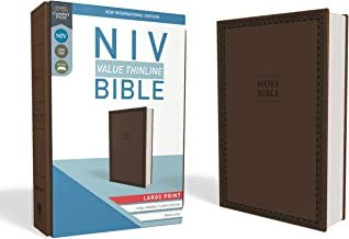 Cover of NIV, Value Thinline Bible, Large Print, Imitation Leather, Brown (Special)