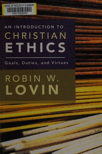 Cover of Introduction to Christian Ethics: Goals, Duties, and Virtues