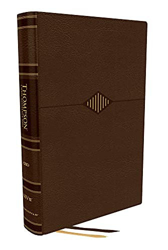 Niv, Thompson Chain-Reference Bible, Leathersoft, Brown, Red Letter, Comfort Print