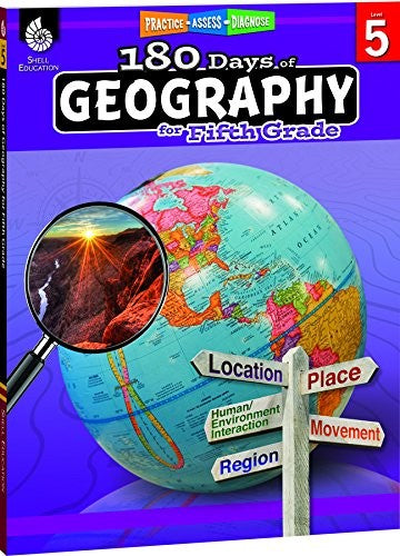 Cover of 180 Days(tm) Geography for Fifth Grade: Practice, Assess, Diagnose