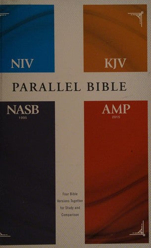 Cover of Niv, Kjv, Nasb, Amplified, Parallel Bible, Hardcover: Four Bible Versions Together for Study and Comparison
