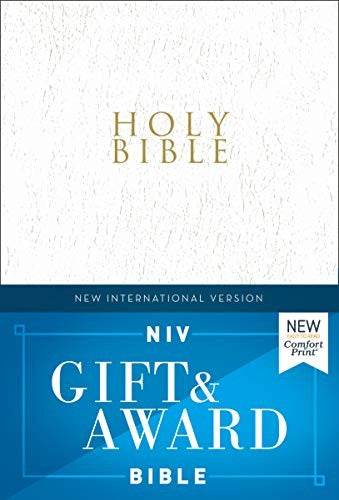 Cover of Niv, Gift and Award Bible, Leather-Look, White, Red Letter Edition, Comfort Print