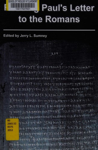 Cover of Reading Paul's Letter to the Romans
