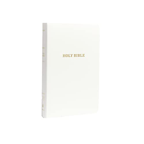 KJV, Gift and Award Bible, Imitation Leather, White, Red Letter Edition